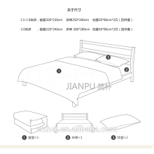 Grupo do fundamento do hotel, roupa de cama do hotel, tela de matéria têxtil do hotel